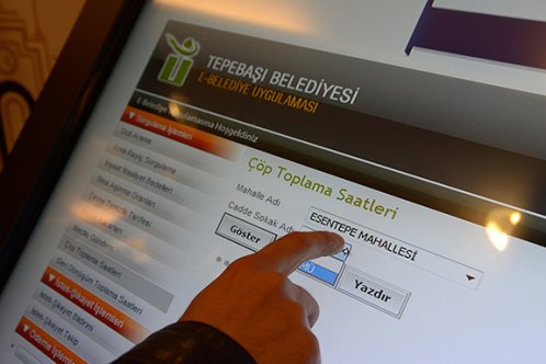 Kiosk cihazı Tepebaşında hayatı kolaylaşıyor