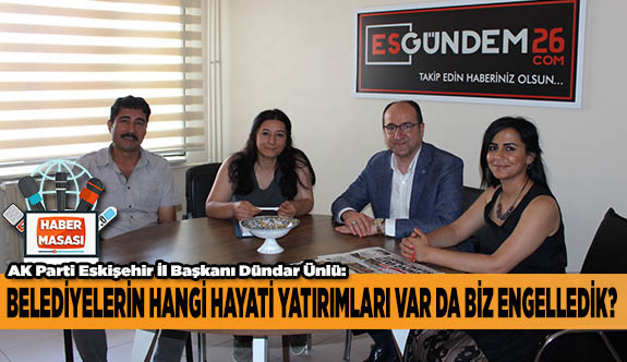 BELEDİYELERİN HANGİ HAYATİ YATIRIMLARI VAR DA BİZ ENGELLEDİK?