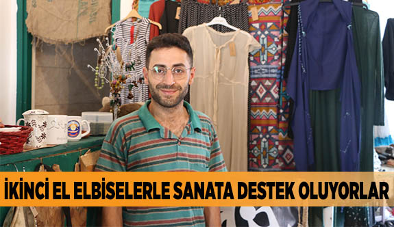 İKİNCİ EL ELBİSELERLE SANATA DESTEK OLUYORLAR