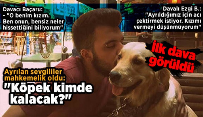 'Köpek kimde kalacak?' davasının ilk duruşması görüldü