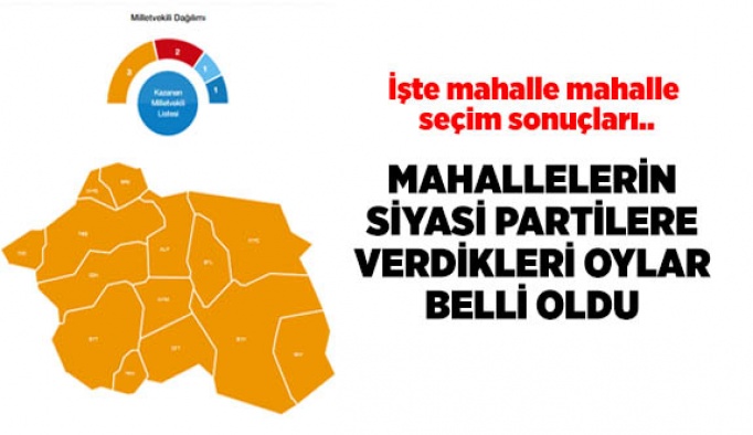 Eskişehir'de mahalle mahalle seçim sonuçları