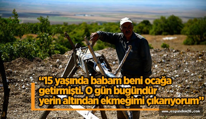 55 yıldır ocakçılık mesleğini sürdürüyor