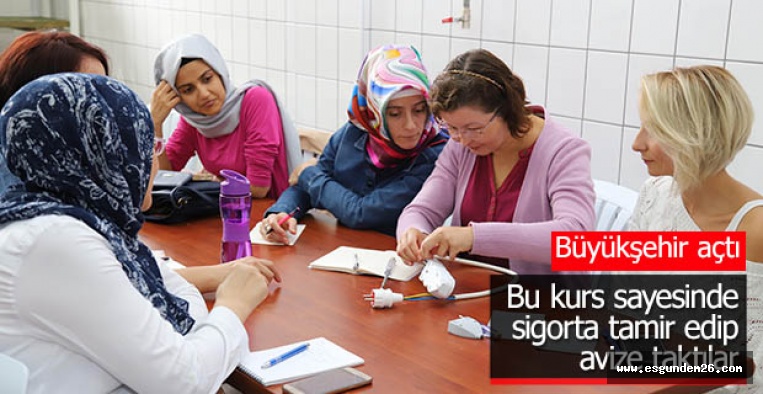 ‘Erkek işi’ demediler, kursa katıldılar