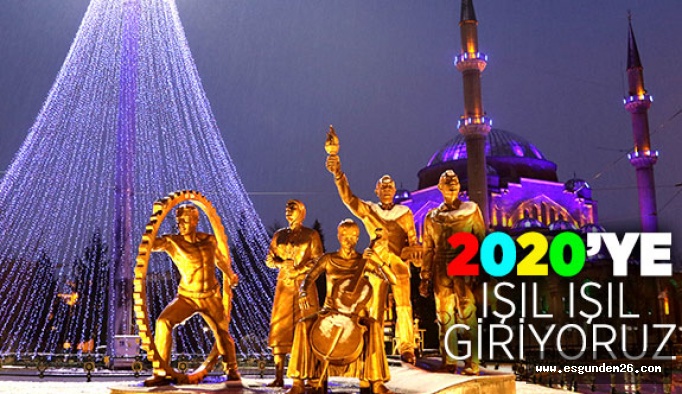 Eskişehir yeni yıla ışıl ışıl giriyor