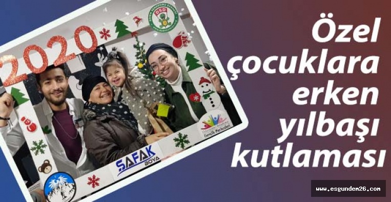Odunpazarı’ndan down sendromlu çocuklara yılbaşı kutlaması