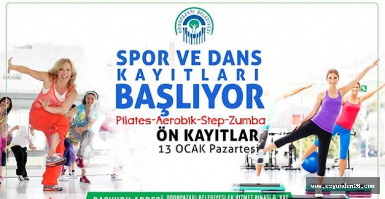 ODUNPAZARI SPOR VE DANS ATÖLYELERİ BAŞLIYOR