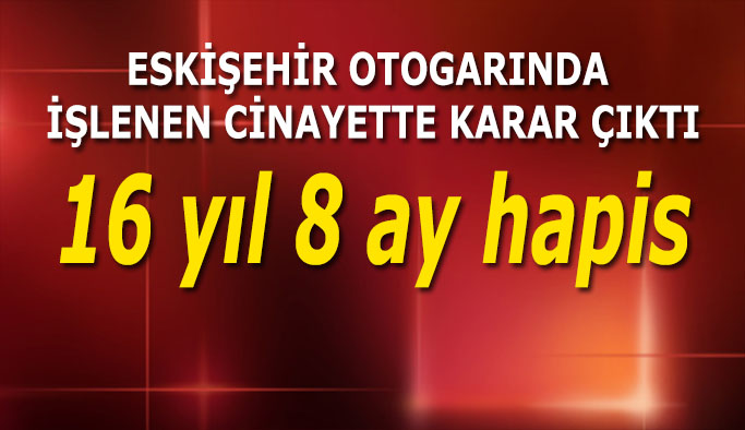 CİNAYET DAVASINDA KARAR ÇIKTI