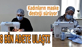 Kadınların maske desteği sürüyor