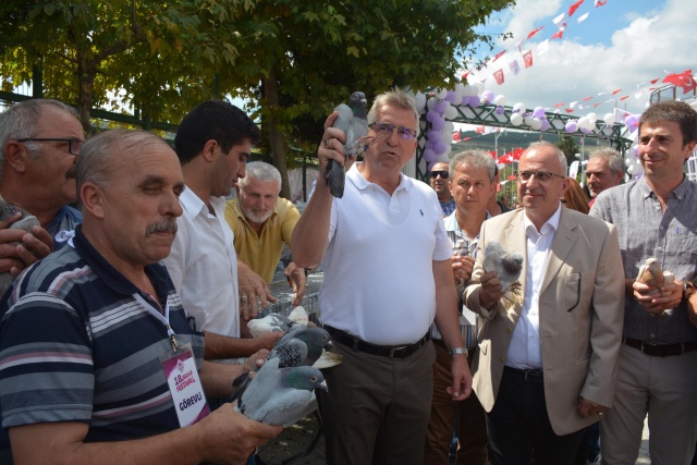 ÇATALCA BELEDİYE BAŞKANI’NDAN BÜYÜKERŞEN’E POSTA GÜVERCİNİYLE MESAJ