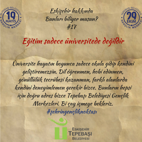 ESKİŞEHİR'E YENİ GELEN ÖĞRENCİLERE 20 TAVSİYE