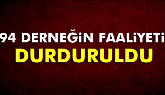 Derneklere operasyon