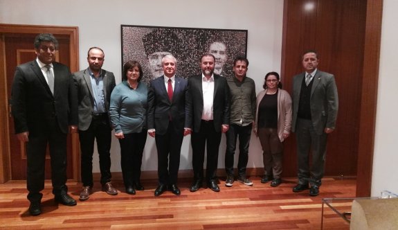 Sendika başkanlarından rektörlere ziyaret