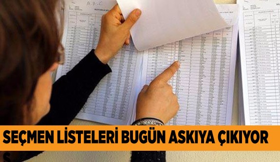 Muhtarlık bölgesi askı listeleri bugün askıya çıkıyor