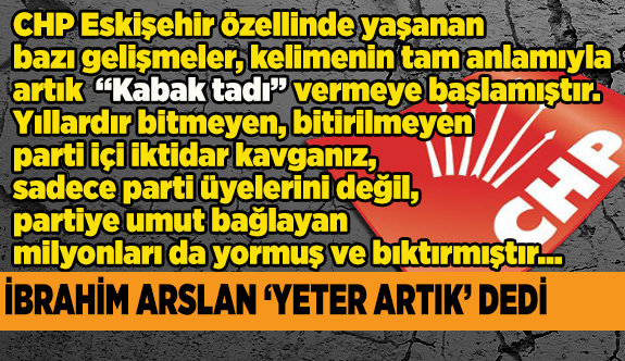 YETER ARTIK!