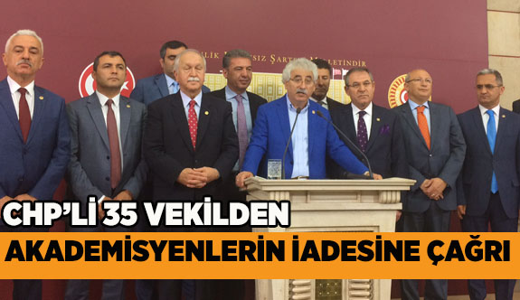 CHP'Lİ VEKİLLERDEN HÜKÜMETE ÇAĞRI