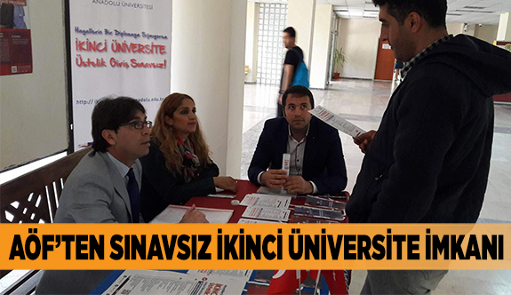 AÖF’TEN SINAVSIZ İKİNCİ ÜNİVERSİTE İMKANI