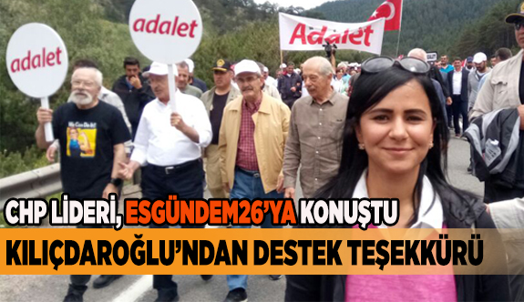 KILIÇDAROĞLU’NDAN DESTEK TEŞEKKÜRÜ