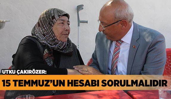 ÇAKIRÖZER'DEN ŞEHİT DALGIÇ'IN AİLESİNE ZİYARET