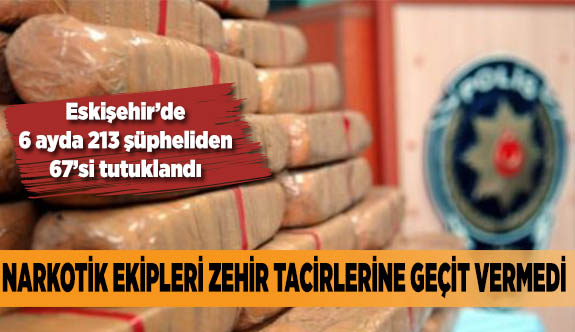 NARKOTİK EKİPLERİ ZEHİR TACİRLERİNE GEÇİT VERMEDİ