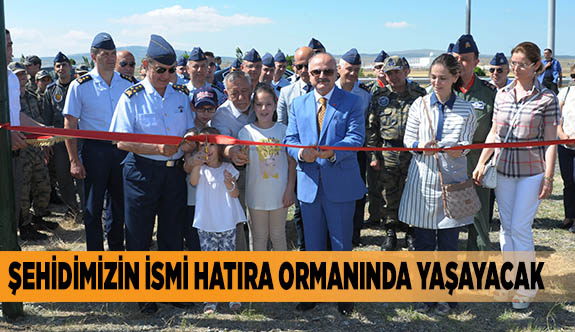 Şehidimizin ismi hatıra ormanında yaşayacak