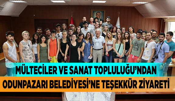 MÜLTECİLER VE SANAT TOPLULUĞU’NDAN ODUNPAZARI BELEDİYESİNE TEŞEKKÜR ZİYARETİ