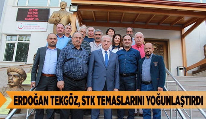 ERDOĞAN TEKGÖZ, STK TEMASLARINI YOĞUNLAŞTIRDI