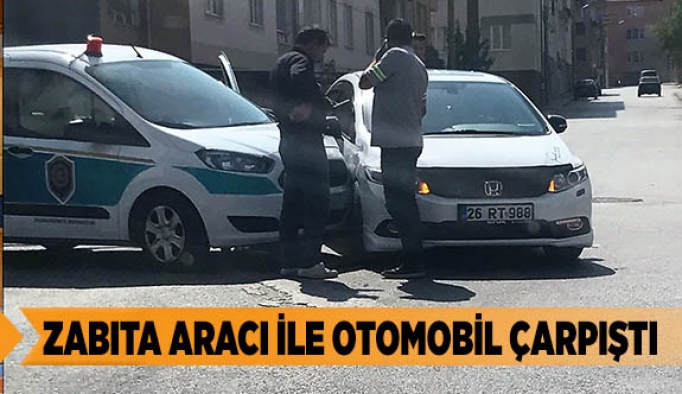 ZABITA ARACI İLE OTOMOBİL ÇARPIŞTI