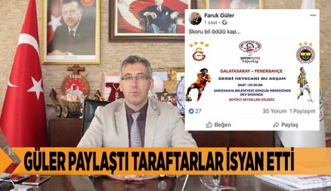 BAŞKAN GÜLER’İN PAYLAŞIMI ES ES TARAFTARINI KIZDIRDI