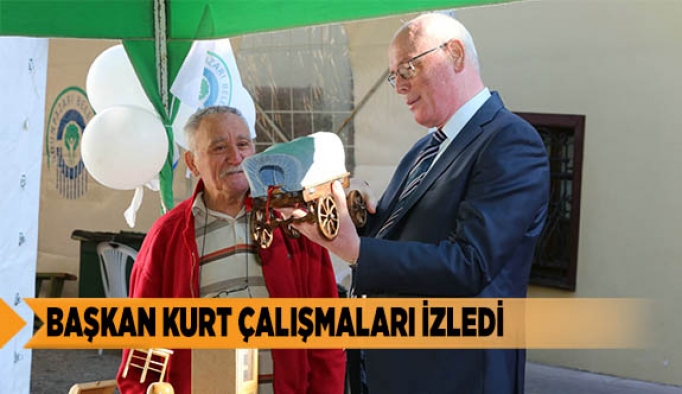 BAŞKAN KURT ÇALIŞMALARI İZLEDİ