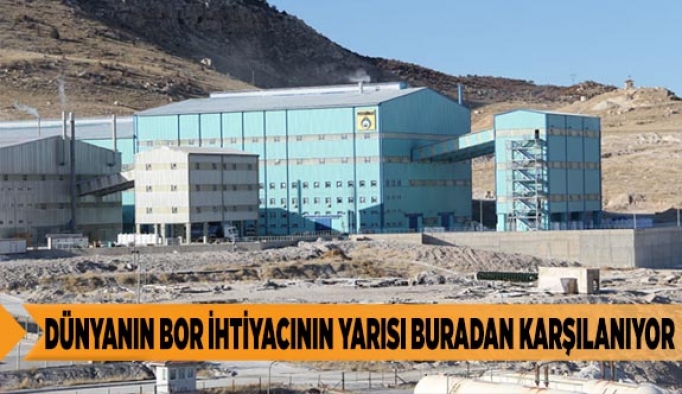 DÜNYANIN BOR İHTİYACININ YARISI BURADAN KARŞILANIYOR