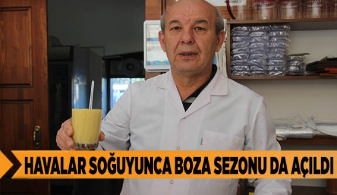 Havalar soğuyunca boza sezonu da açıldı