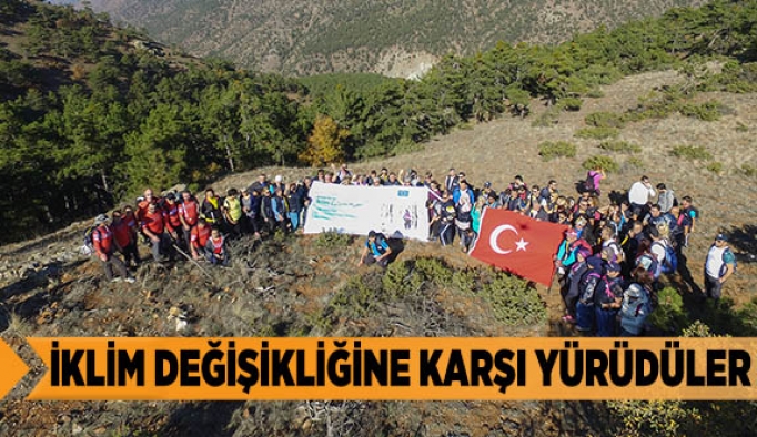 İKLİM DEĞİŞİKLİĞİNE KARŞI YÜRÜDÜLER