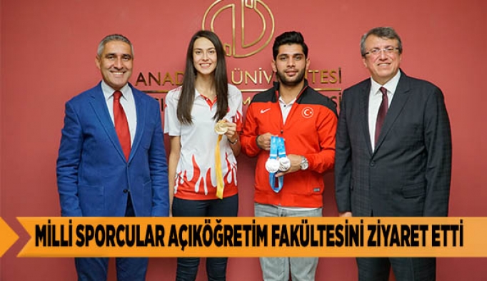 MİLLİ SPORCULAR AÇIKÖĞRETİM FAKÜLTESİNİ ZİYARET ETTİ