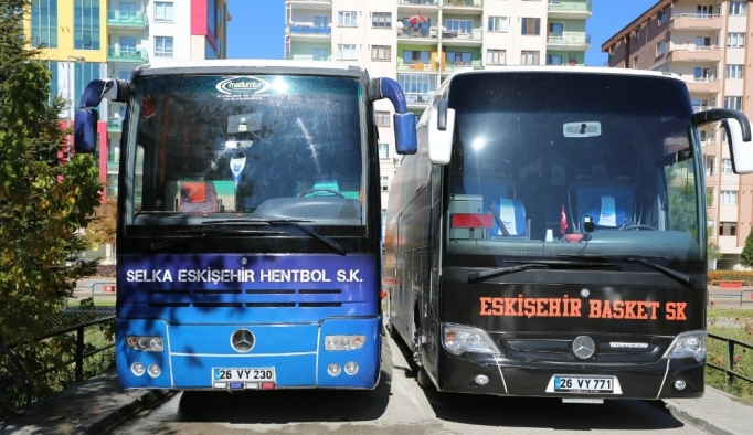 Takım otobüsleri Odunpazarı Belediyesi’nden