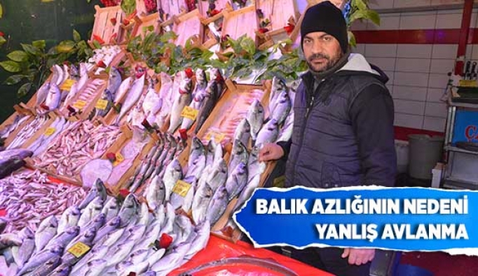 Balık azlığının nedeni yanlış avlanma