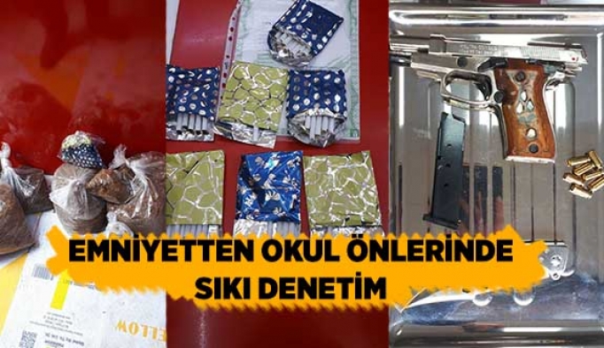 EMNİYETTEN OKUL ÖNLERİNDE SIKI DENETİM