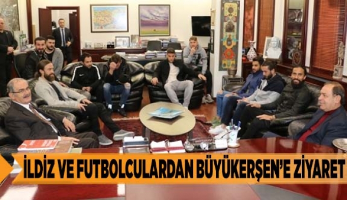 İLDİZ VE FUTBOLCULARDAN BÜYÜKERŞEN'E ZİYARET