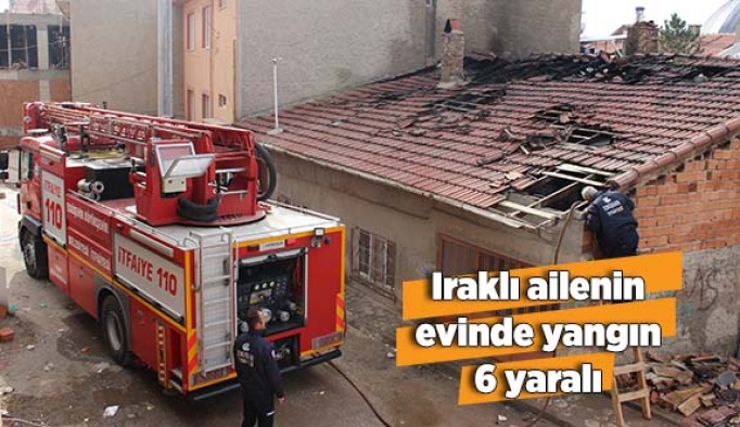 Iraklı ailenin evinde yangın: 6 yaralı