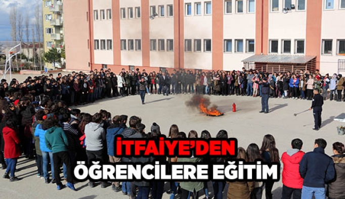 İTFAİYE’DEN ÖĞRENCİLERE EĞİTİM