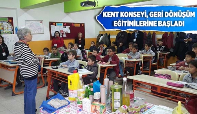 KENT KONSEYİ, GERİ DÖNÜŞÜM EĞİTİMİLERİNE BAŞLADI