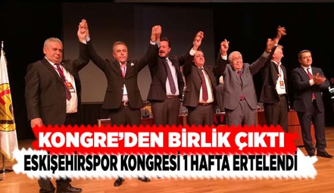 KONGRE 1 HAFTA ERTELENDİ