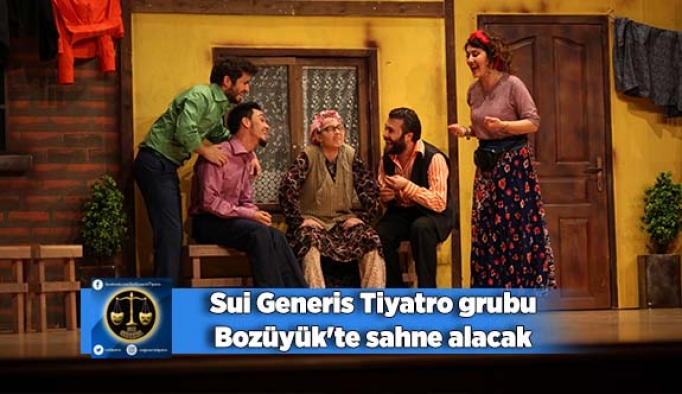 Sui Generis Tiyatro grubu Bozüyük'te sahne alacak