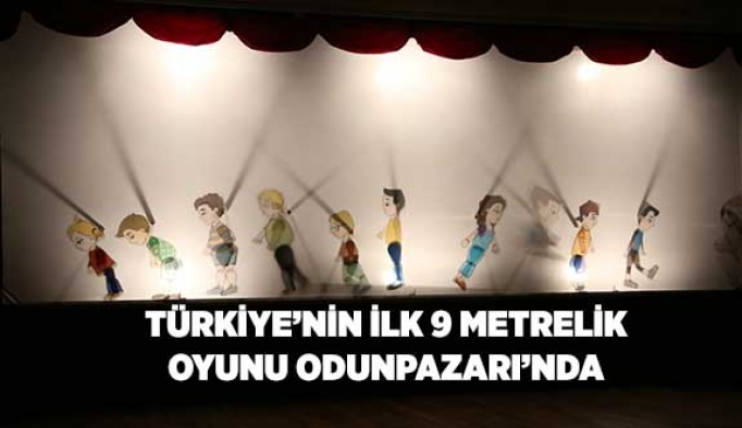 Türkiye’nin ilk 9 metrelik gölge oyunu Odunpazarı’nda