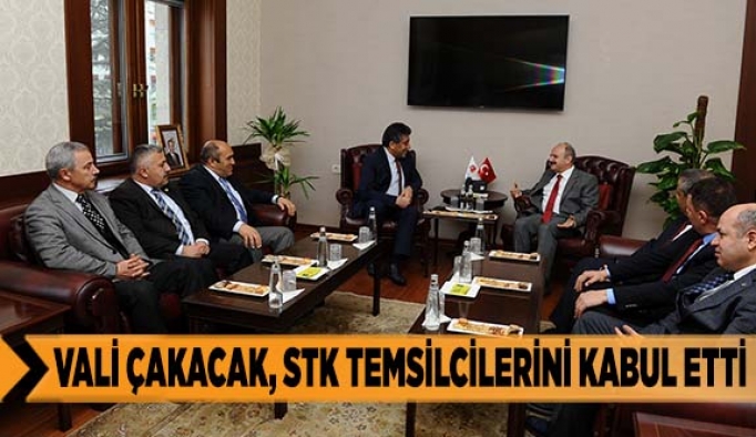 Vali Çakacak, STK Temsilcilerini Kabul Etti