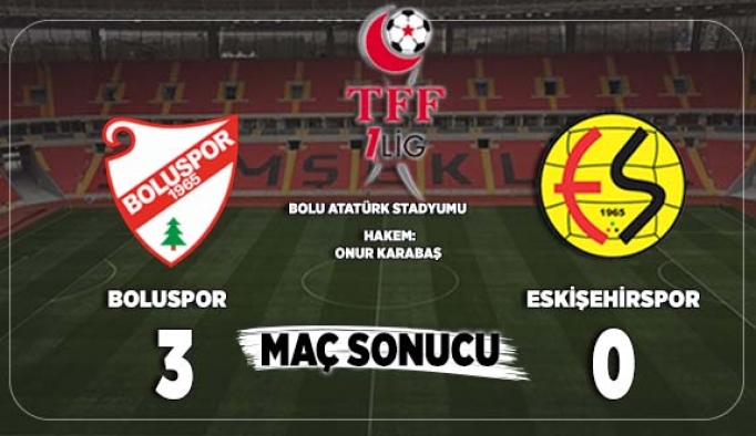 BOLUSPOR: 3 - ESKİŞEHİRSPOR:0