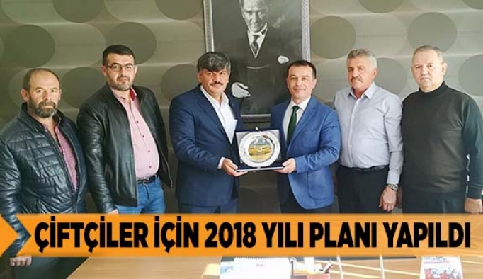 Çiftçiler için 2018 yılı planı yapıldı