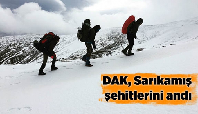 DAK Sarıkamış şehitlerini andı