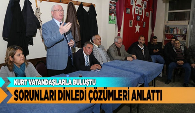 KAZIM KURT VATANDAŞLARLA BULUŞUYOR