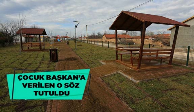Odunpazarı Belediyesi Çocuk Başkan Beyzanur’a verdiği sözü tuttu