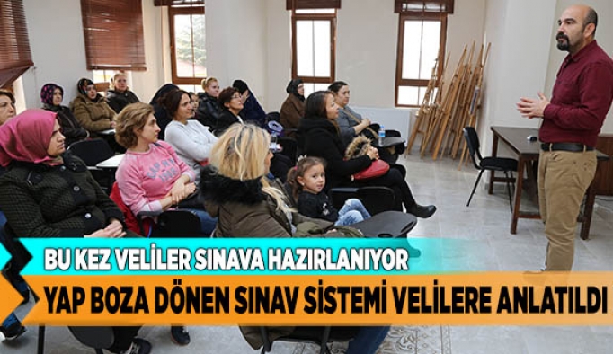 VELİLER SINAVA HAZIRLANIYOR